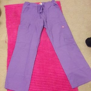 Purple scrub pants